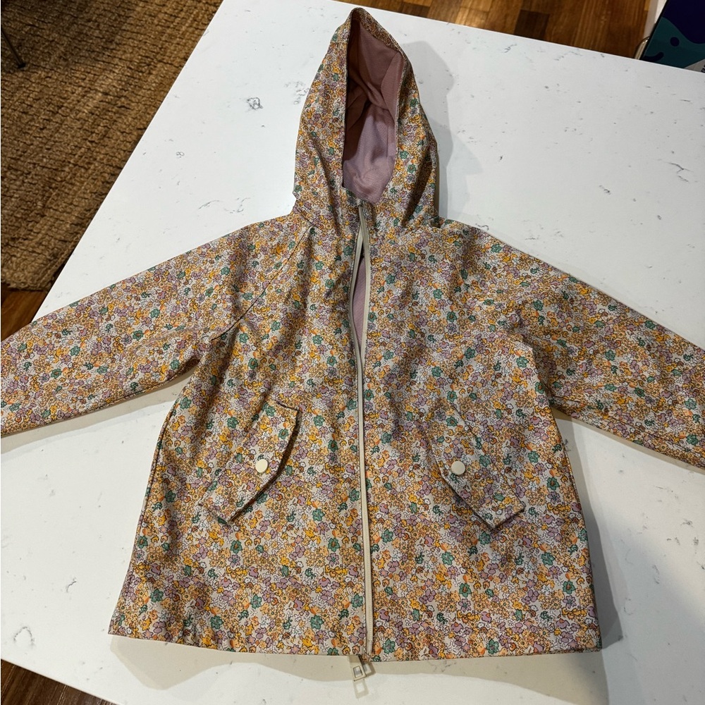 Zara Kids Floral Raincoat with Hood